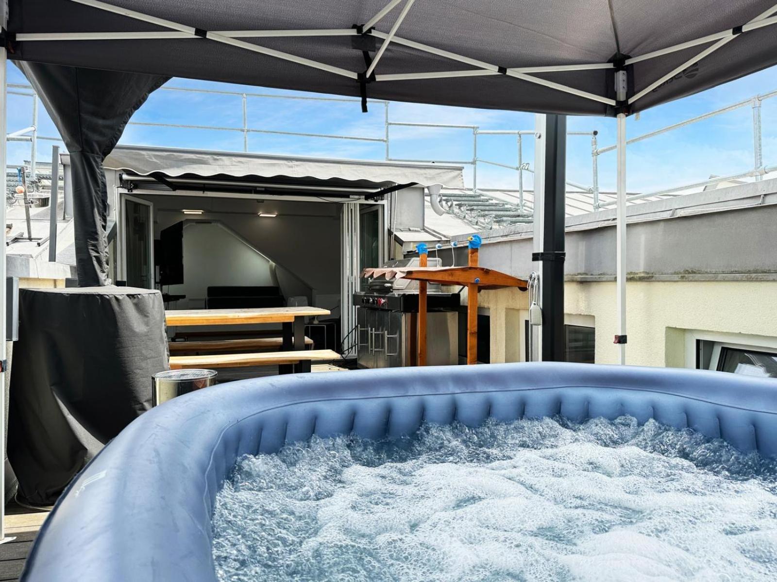 6 Zimmer Maisonette-Penthouse Pool Dachterrasse Luxus Мюнхен Екстер'єр фото